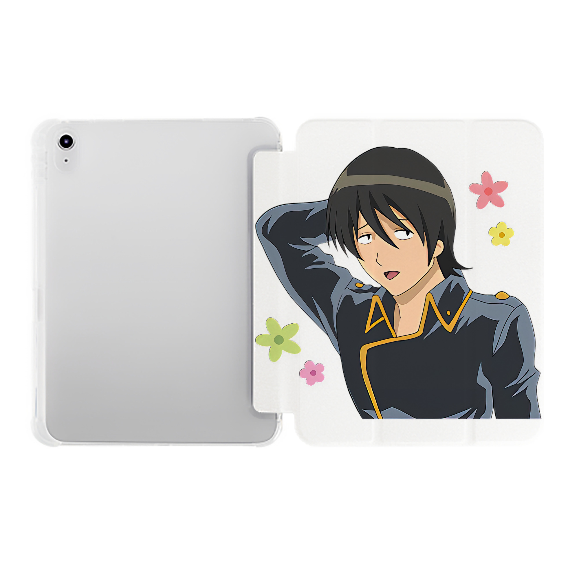 （画像用） ぎんたま 坂田銀時（さかたぎんとき） 神楽 志村新八（しむら しんぱち） GINTAMA Sakata Gintoki Kagura Shimura Shinpachi IPad ケース ペン収納付き 三つ折りスタンド PUレザー×シリコン 対応機種9.5/10.5/10.9インチ